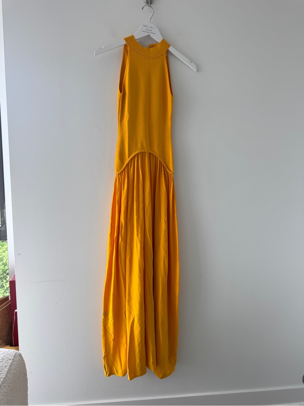 SOLID & STRIPED Isola Dress in Pineapple XS - Picture 4 of 9